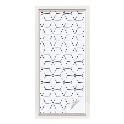 Pellicola decorativa per vetri Rombi punteggiati