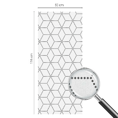 Pellicola decorativa per vetri Rombi punteggiati