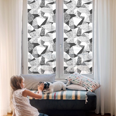 Pellicola per vetri effetto vetrata Figure geometriche