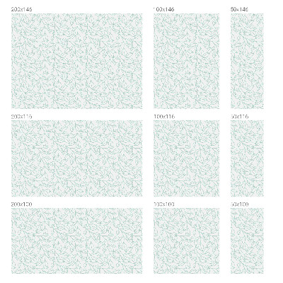 Pellicola per vetri effetto ghiaccio colorato Foglie delicate