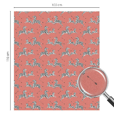 Pellicola per vetri effetto ghiaccio colorato Motivo zebrato