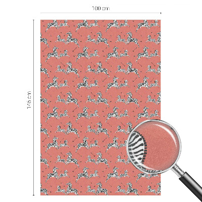 Pellicola per vetri effetto ghiaccio colorato Motivo zebrato