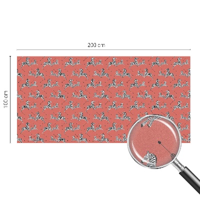 Pellicola per vetri effetto ghiaccio colorato Motivo zebrato