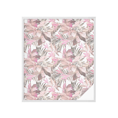 Pellicola per vetri privacy Fiori pastello