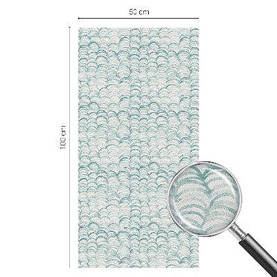 Pellicola per vetri effetto vetrata Onda verde