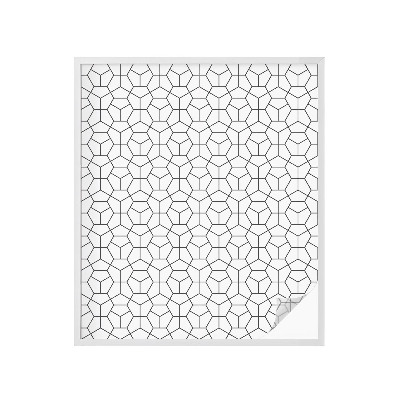 Pellicola adesiva effetto vetrata colorata Cubi geometrici