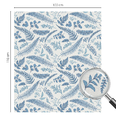 Pellicola per vetri effetto ghiaccio colorato Motivo botanico