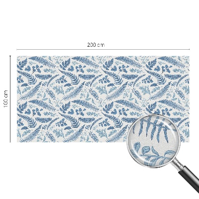 Pellicola per vetri effetto ghiaccio colorato Motivo botanico