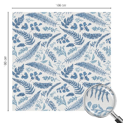 Pellicola per vetri effetto ghiaccio colorato Motivo botanico