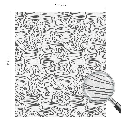 Pellicola adesiva effetto vetrata colorata Linee di legno