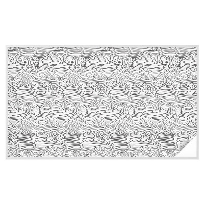 Pellicola adesiva effetto vetrata colorata Linee di legno