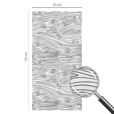 Pellicola adesiva effetto vetrata colorata Linee di legno