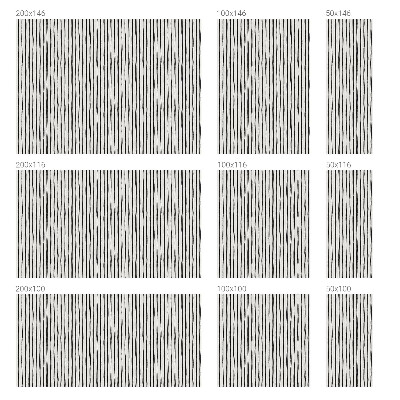 Pellicola decorativa per vetri Strisce verticali