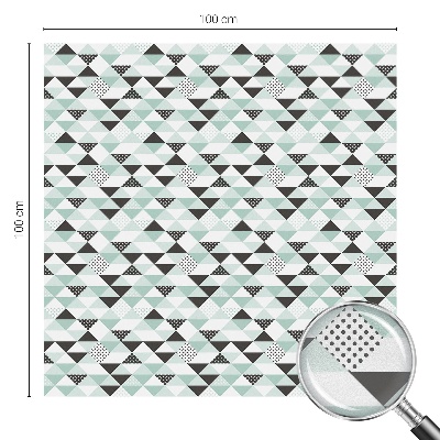 Pellicola per vetri effetto ghiaccio colorato Modelli triangolari