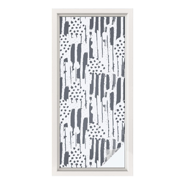 Pellicola adesiva effetto vetrata colorata Strisce e punti