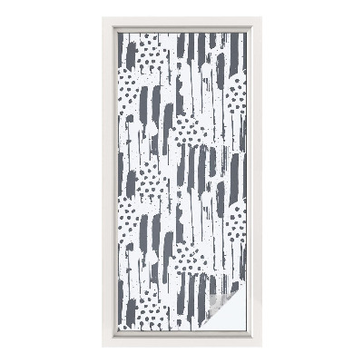 Pellicola adesiva effetto vetrata colorata Strisce e punti