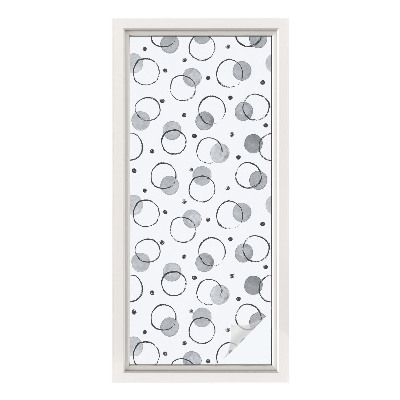 Pellicola per vetri effetto vetrata Ruote grigie