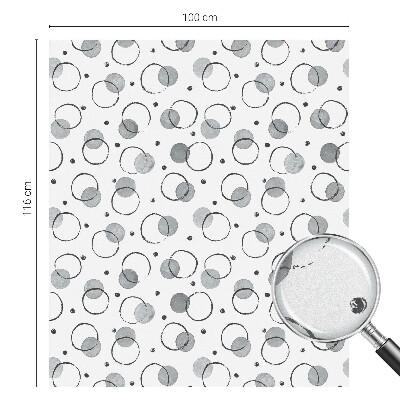 Pellicola per vetri effetto vetrata Ruote grigie