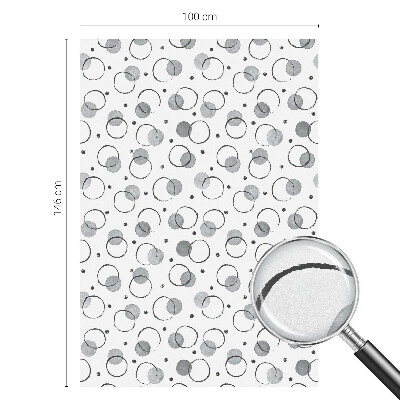 Pellicola per vetri effetto vetrata Ruote grigie