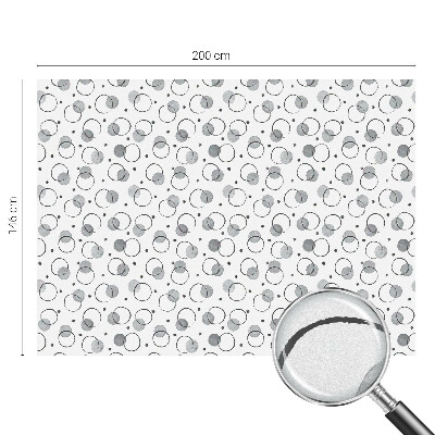 Pellicola per vetri effetto vetrata Ruote grigie