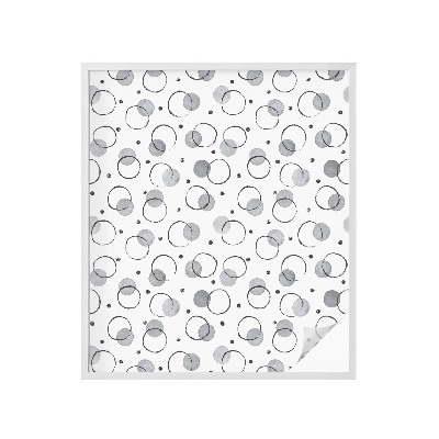 Pellicola per vetri effetto vetrata Ruote grigie