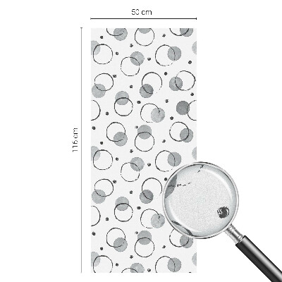 Pellicola per vetri effetto vetrata Ruote grigie