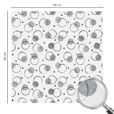 Pellicola per vetri effetto vetrata Ruote grigie