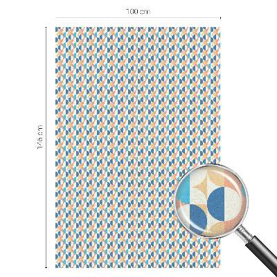 Pellicola adesiva effetto vetrata colorata Simmetria geometrica