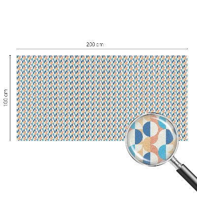 Pellicola adesiva effetto vetrata colorata Simmetria geometrica
