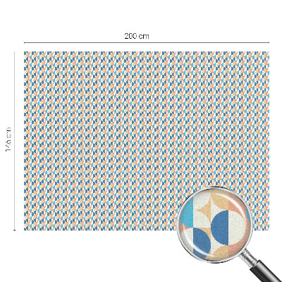 Pellicola adesiva effetto vetrata colorata Simmetria geometrica