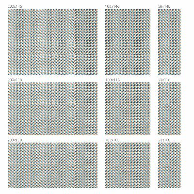 Pellicola adesiva effetto vetrata colorata Simmetria geometrica
