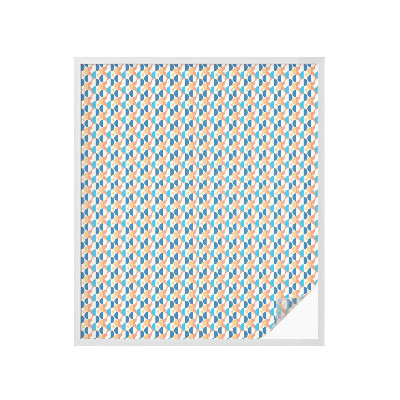 Pellicola adesiva effetto vetrata colorata Simmetria geometrica