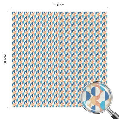 Pellicola adesiva effetto vetrata colorata Simmetria geometrica