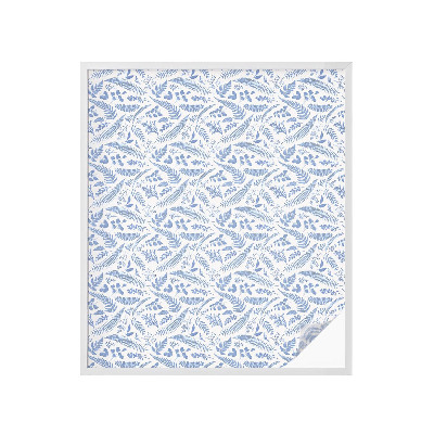 Pellicola per vetri effetto vetrata foglie di felce