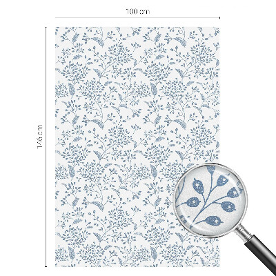 Pellicola per vetri effetto ghiaccio colorato Motivo vegetale