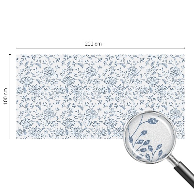 Pellicola per vetri effetto ghiaccio colorato Motivo vegetale