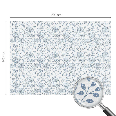 Pellicola per vetri effetto ghiaccio colorato Motivo vegetale