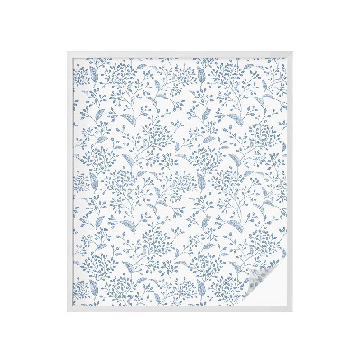 Pellicola per vetri effetto ghiaccio colorato Motivo vegetale