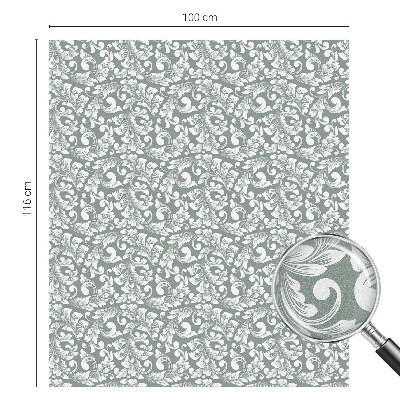 Pellicola adesiva effetto vetrata colorata Eleganza frondosa