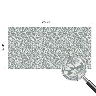 Pellicola adesiva effetto vetrata colorata Eleganza frondosa