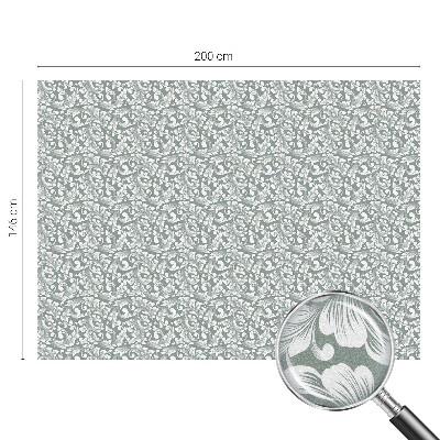 Pellicola adesiva effetto vetrata colorata Eleganza frondosa