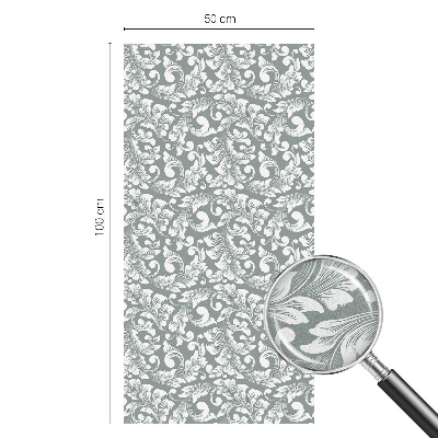 Pellicola adesiva effetto vetrata colorata Eleganza frondosa