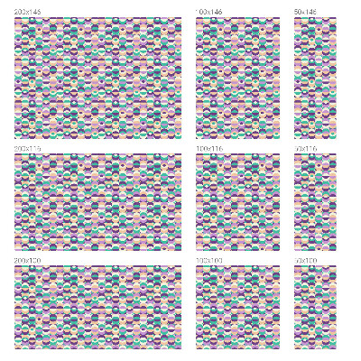 Pellicola per vetri privacy Motivi colorati