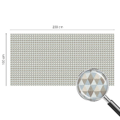 Pellicola adesiva effetto vetrata colorata Triangoli geometrici