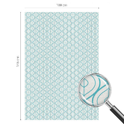 Pellicola per vetri effetto ghiaccio colorato Simmetria ovale