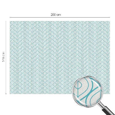 Pellicola per vetri effetto ghiaccio colorato Simmetria ovale