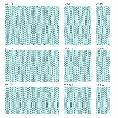 Pellicola per vetri effetto ghiaccio colorato Simmetria ovale