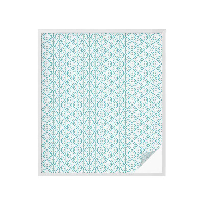 Pellicola per vetri effetto ghiaccio colorato Simmetria ovale