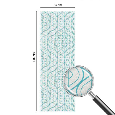 Pellicola per vetri effetto ghiaccio colorato Simmetria ovale