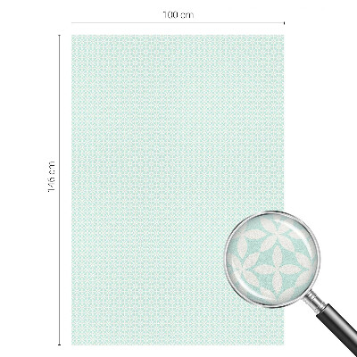 Pellicola per vetri effetto ghiaccio colorato Simmetria floreale